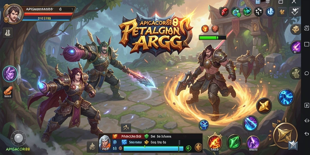Tampilan gameplay ARPG yang mendebarkan dan penuh aksi.