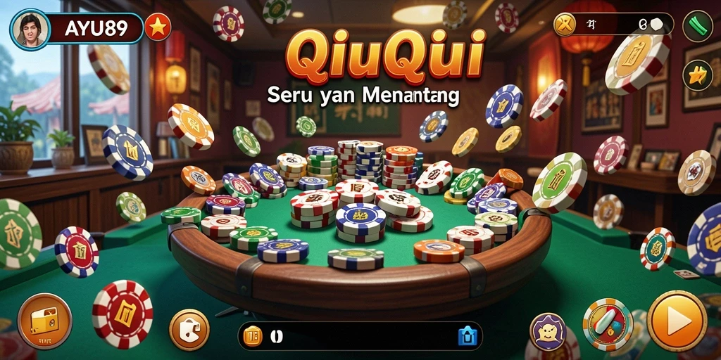 Tampilan gameplay AYU89 yang menarik dengan fitur QiuQiu.