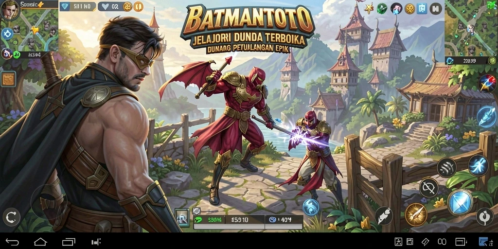 Tampilan gameplay yang memukau dalam dunia terbuka BATMANTOTO.