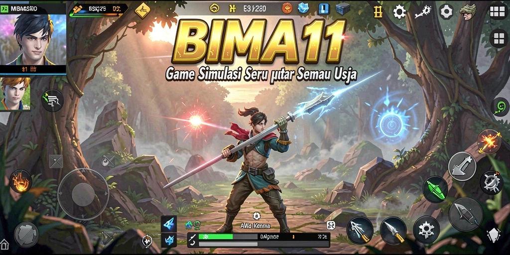 Screenshot gameplay BIMA11 yang menampilkan karakter dan lingkungan menarik.