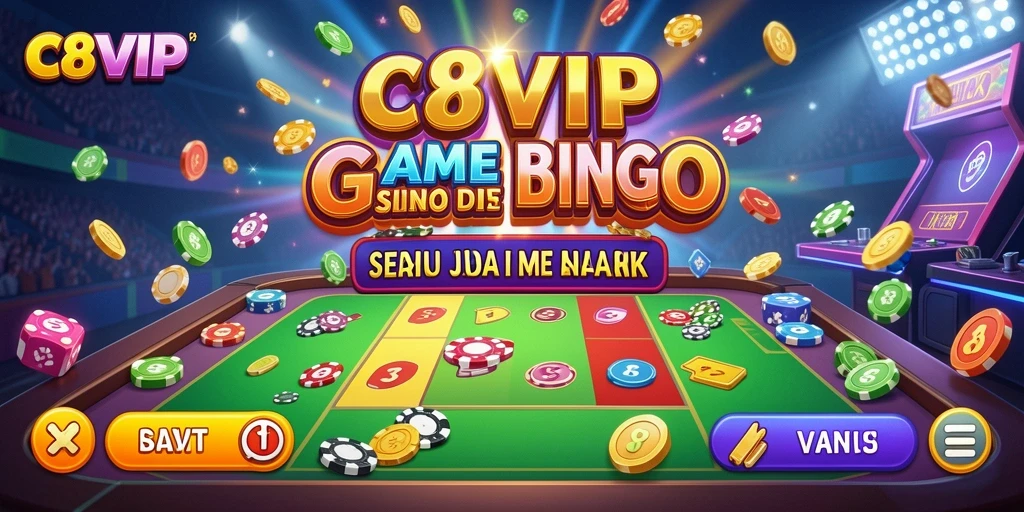 Tampilan menarik dari gameplay Bingo di C8VIP.