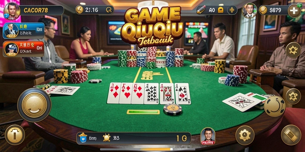 Screenshot CACOR78 menampilkan gameplay QiuQiu yang menegangkan.
