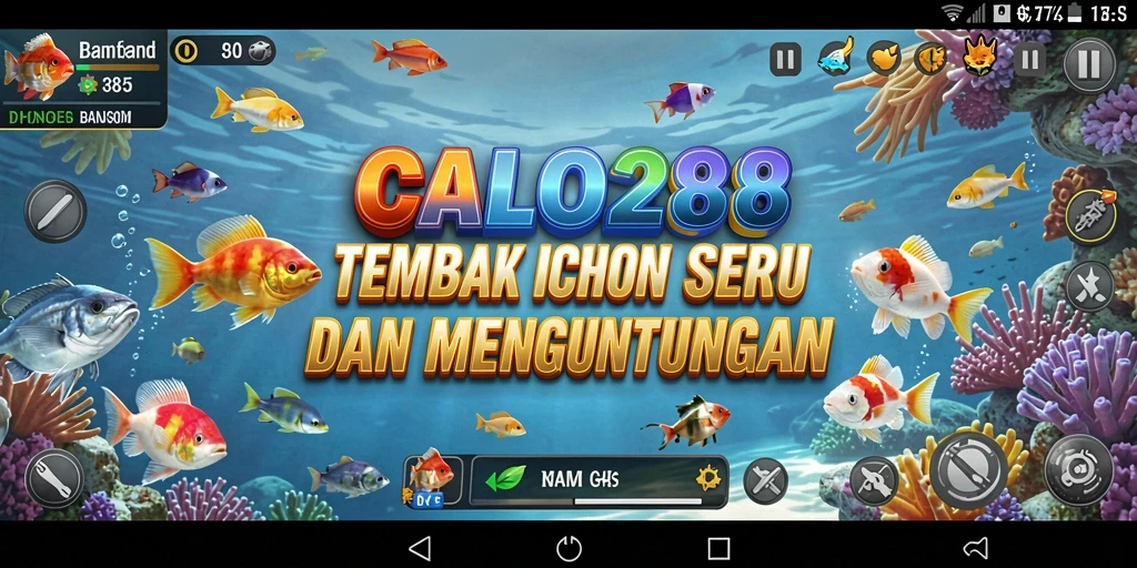Tampilan gameplay seru dari game Tembak Ikan CALO288.