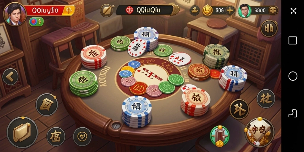 Screenshot gameplay D06 yang menunjukkan momen seru QiuQiu.