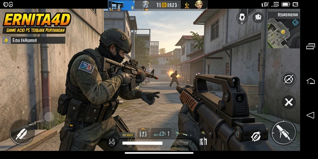 Tangkap momen seru dalam gameplay aksi FPS ERNITA4D.