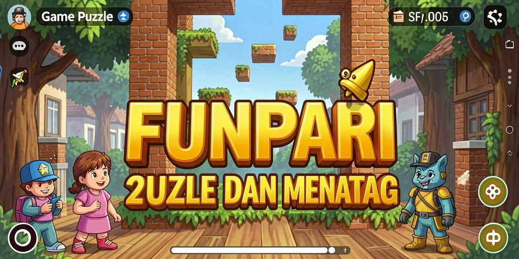 Tangkapan layar utama FUNPARI yang menunjukkan gameplay yang menarik.