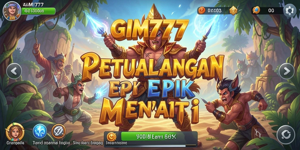 Tampilan gameplay GIM777 dengan petualangan mendebarkan di dunia yang menakjubkan.