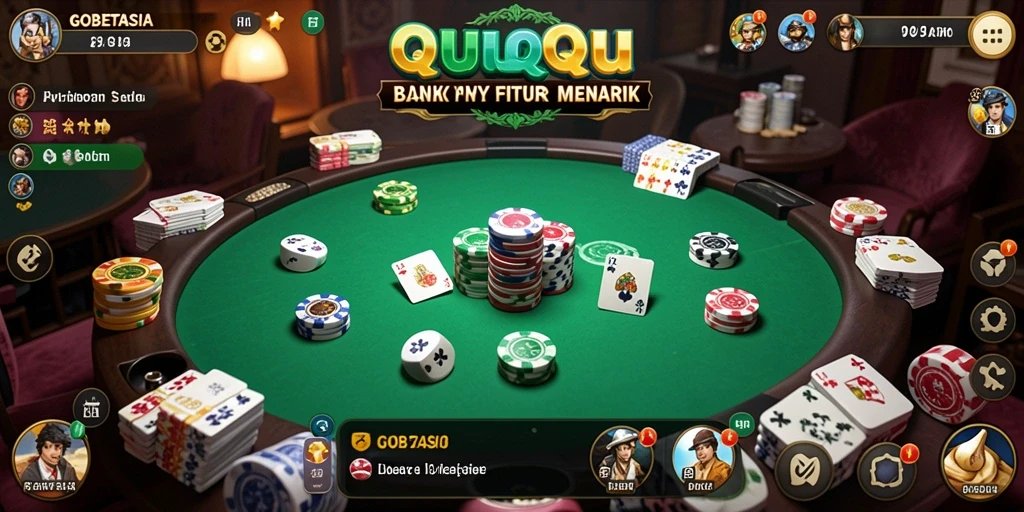 Tampilan gameplay QiuQiu yang seru dan mendebarkan.