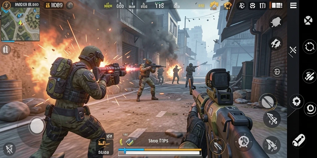 Gameplay seru dalam pertempuran TPS IND89 yang mendebarkan.