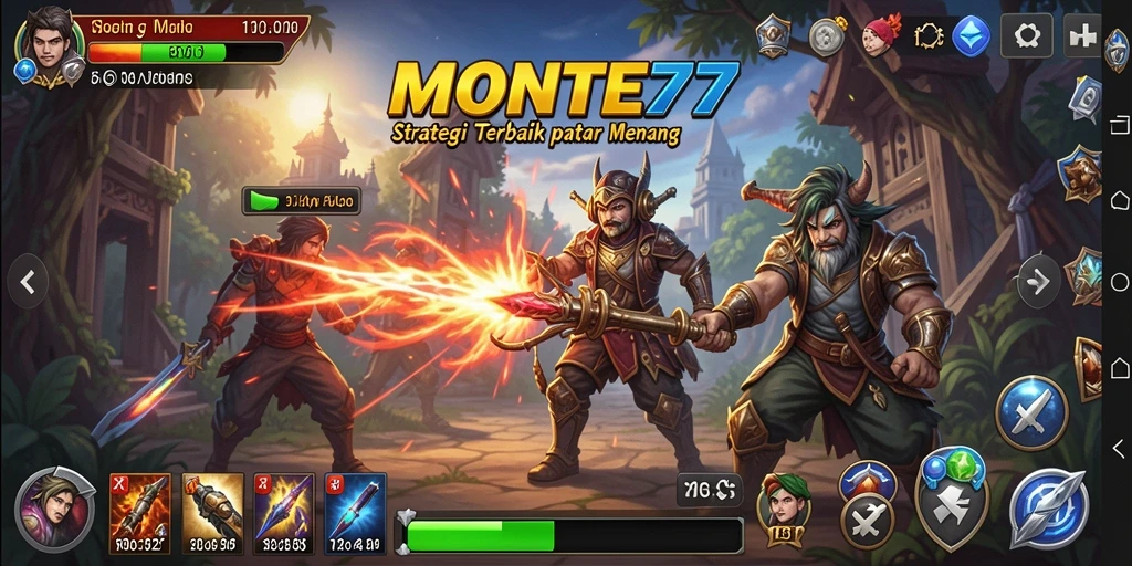 Tampilan gameplay MONTE77 yang menakjubkan dan penuh strategi.