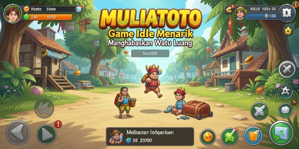 Tampilan gameplay Idle yang mengasyikkan di MULIATOTO.