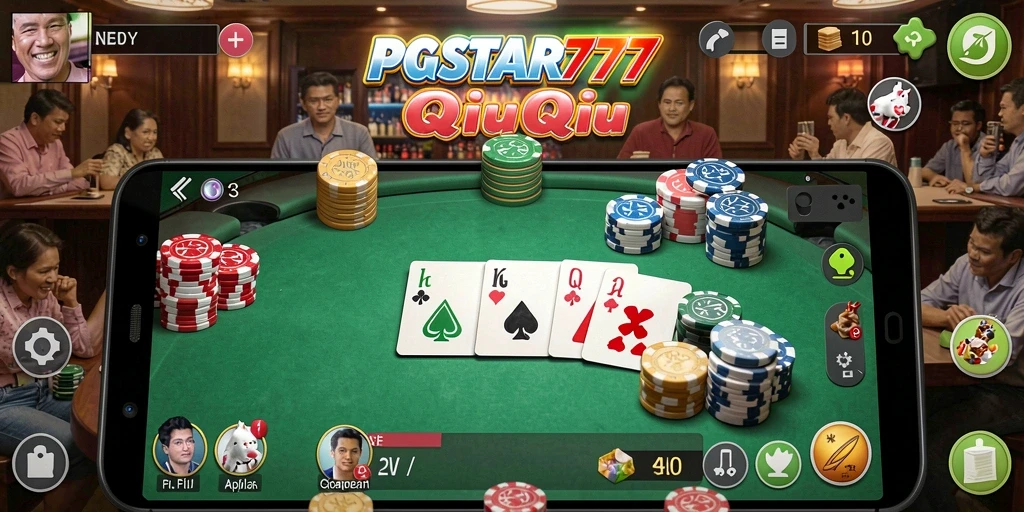 Tampilan gameplay QiuQiu yang seru dan interaktif.