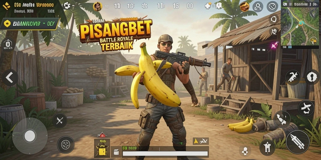Screenshot PISANGBET yang menunjukkan aksi Battle Royale mendebarkan.