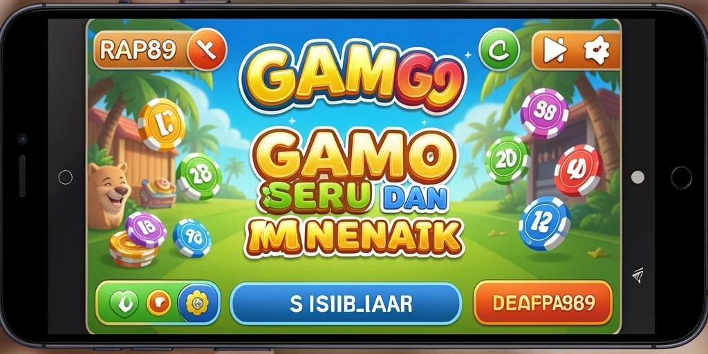 Tampilan gameplay seru dalam RAP89 dengan tema Bingo.