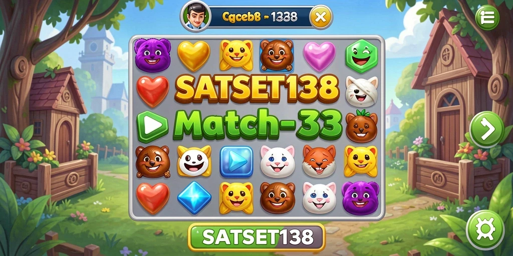 Tampilan gameplay menarik dari SATSET138 yang penuh warna.