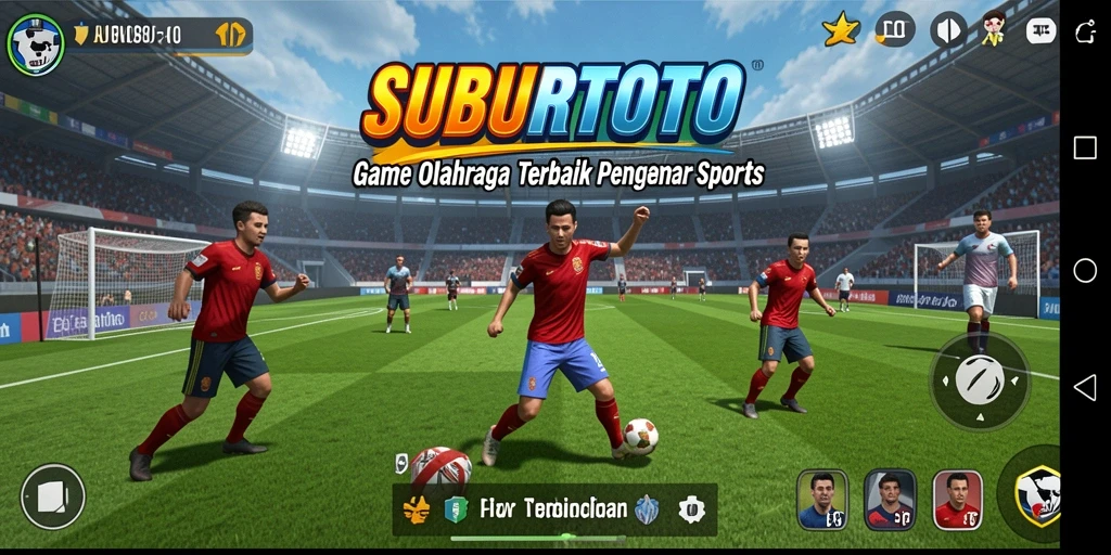 Screenshot gameplay SUBURTOTO menunjukkan aksi seru dalam olahraga.