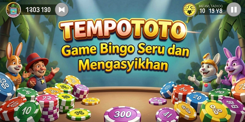 Screenshot gameplay TEMPOTOTO menampilkan suasana bingo yang seru dan interaktif.
