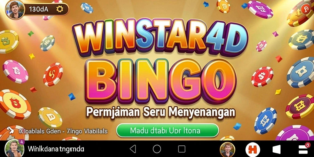 Tampilan gameplay Bingo yang seru di WINSTAR4D.